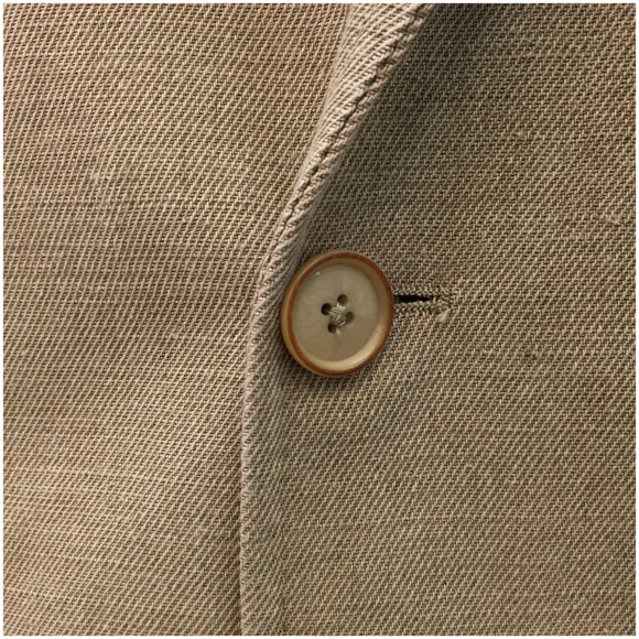 TOMBOLINI Mens Cotton Blazer Sport Coat Casual Jacket Size 42R Classic Suit - Picture 3 of 12